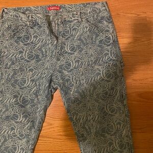Supreme script denim